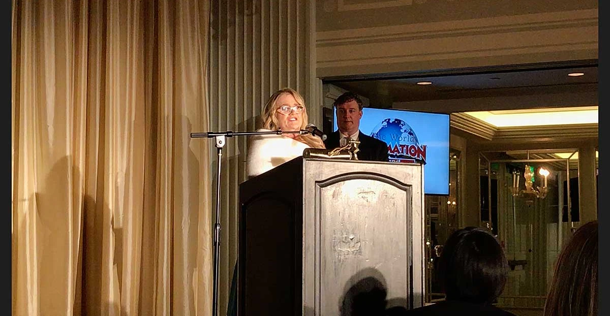 NANCY CARTWRIGHT RECEIVES “GAME CHANGER” AWARD FROM ANIMATION MAGAZINE