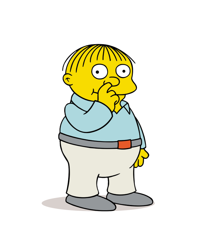 How to draw Ralph Wiggum picking his nose - Step by step drawing tutorials